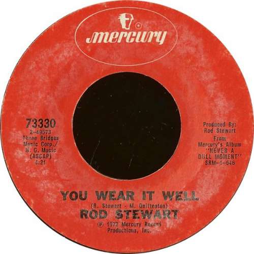 Cover Rod Stewart - You Wear It Well / True Blue (7, Single, Pit) Schallplatten Ankauf