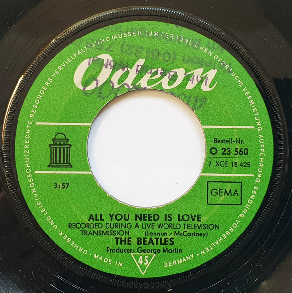 Cover The Beatles - All You Need Is Love (7, Single) Schallplatten Ankauf
