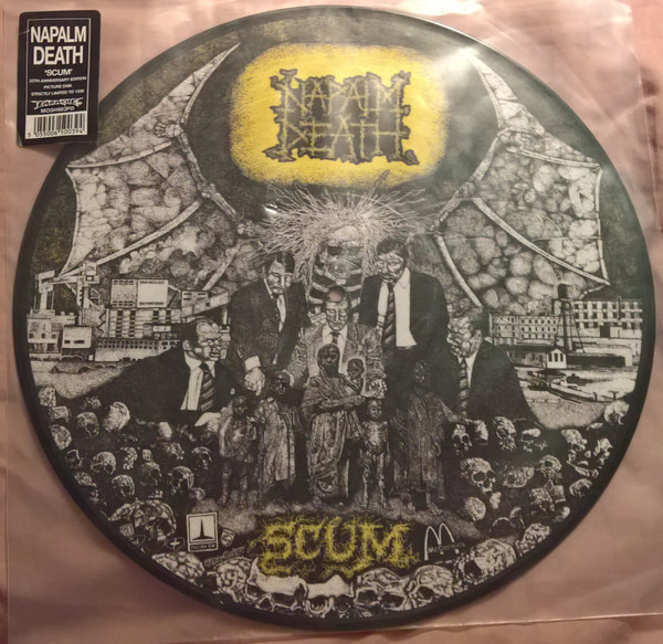 Cover Napalm Death - Scum (LP, Album, Ltd, Pic, RE, RM) Schallplatten Ankauf