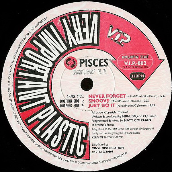 Cover Pisces - Datuna' E.P. (12, EP) Schallplatten Ankauf
