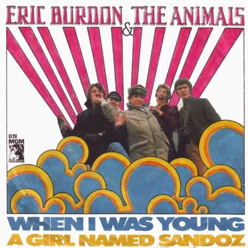 Cover Eric Burdon & The Animals - When I Was Young / A Girl Named Sandoz (7, Single) Schallplatten Ankauf