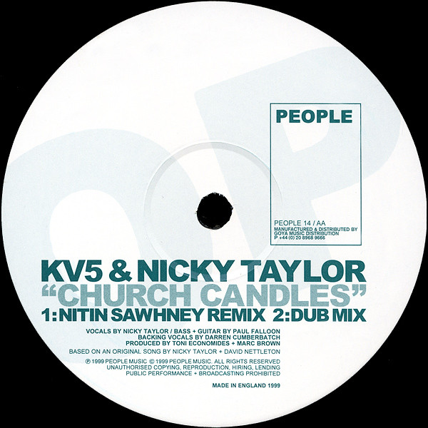 Cover KV5 & Nicky Taylor - Church Candles (12) Schallplatten Ankauf