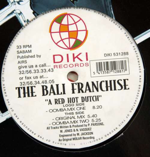 Cover The Bali Franchise - A Red Hot Dutch (12) Schallplatten Ankauf