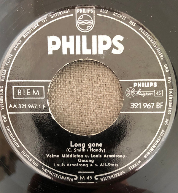 Cover Louis Armstrong And His All-Stars - Long Gone (7, Single) Schallplatten Ankauf
