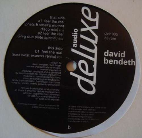 Cover David Bendeth - Feel The Real (12) Schallplatten Ankauf