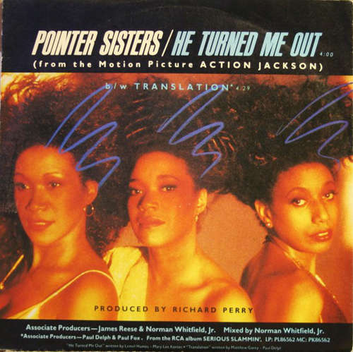 Cover Pointer Sisters - He Turned Me Out (7) Schallplatten Ankauf