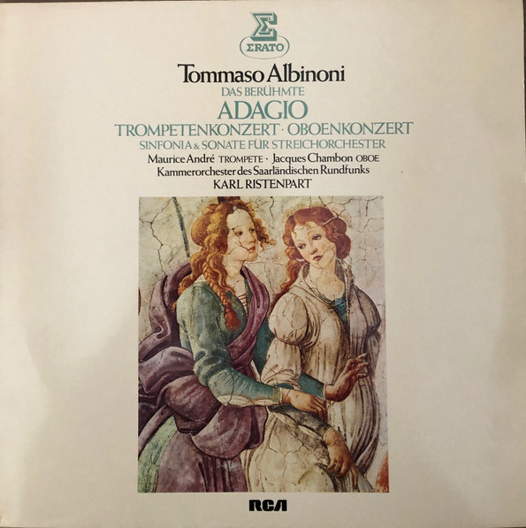 Cover Tomaso Albinoni - Das Berühmte Adagio Trompetenkonzert, Oboenkonzert Sinfonia & Sonate Für Streichorchester (LP, Album) Schallplatten Ankauf
