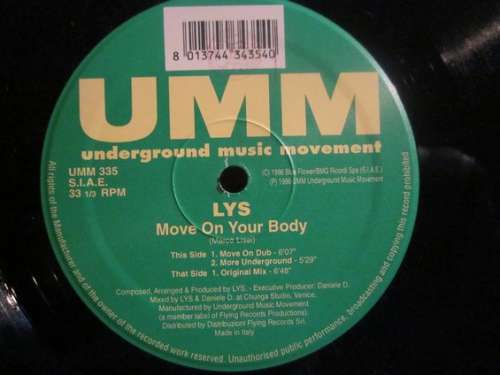 Cover Lys - Move On Your Body (12) Schallplatten Ankauf