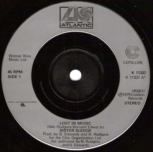 Cover Sister Sledge - Lost In Music (7, Single) Schallplatten Ankauf