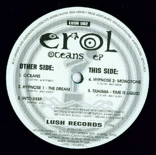 Cover Oceans EP Schallplatten Ankauf