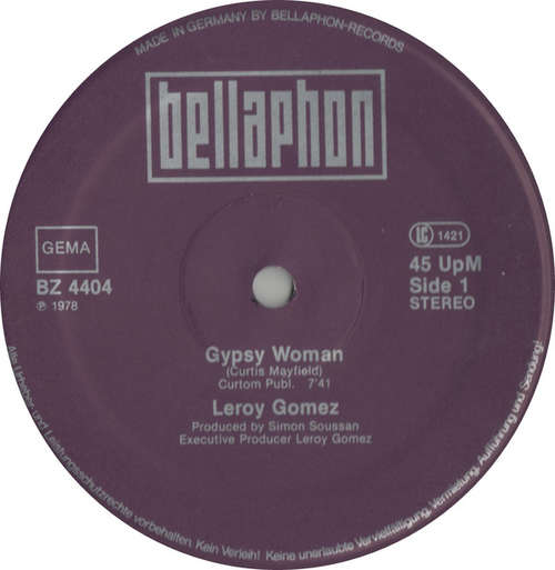 Cover Leroy Gomez - Gypsy Woman (12) Schallplatten Ankauf