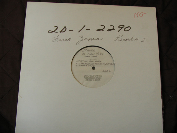 Cover Frank Zappa - Zappa In New York (2xLP, Album, TP, Unc) Schallplatten Ankauf