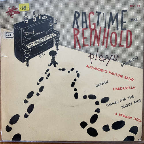 Cover Ragtime Reinhold* - Ragtime Reinhold Plays Vol. 1 (7, EP) Schallplatten Ankauf