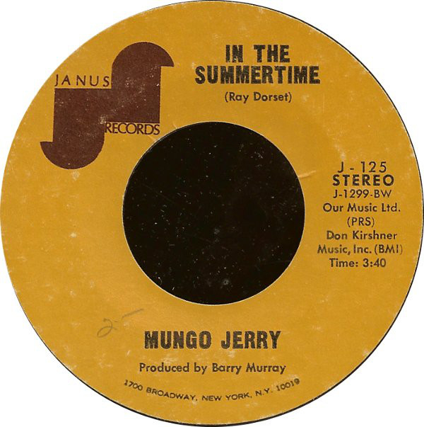 Bild Mungo Jerry - In The Summertime / Mighty Man (7, Styrene) Schallplatten Ankauf
