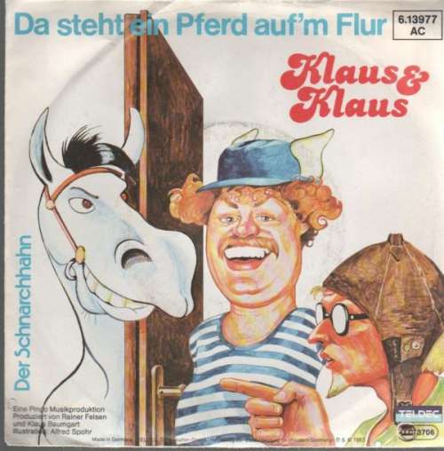 Cover Klaus & Klaus - Da Steht Ein Pferd Auf'm Flur (7, Single, Nor) Schallplatten Ankauf