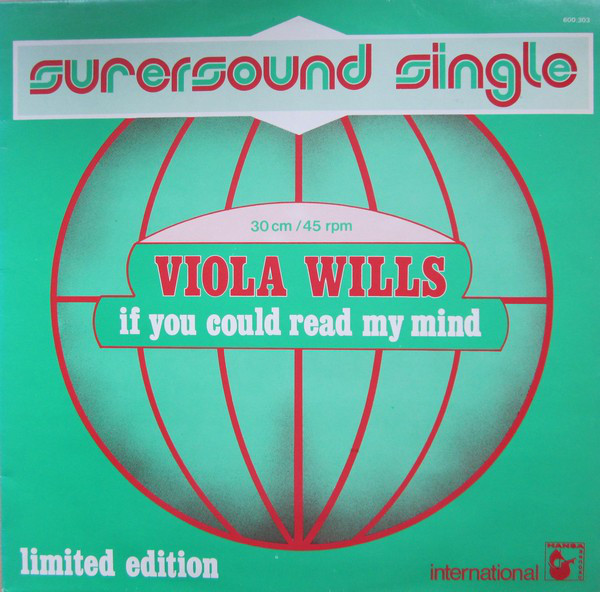 Cover Viola Wills - If You Could Read My Mind (12, Single, Ltd) Schallplatten Ankauf