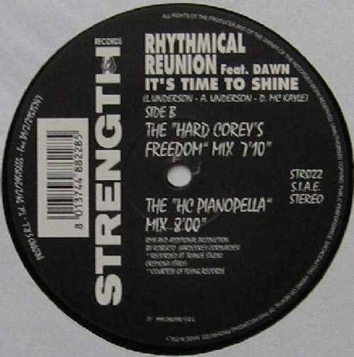 Cover Rhythmical Reunion - It's Time To Shine (2x12) Schallplatten Ankauf