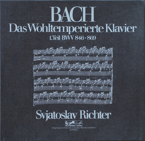 Bild Bach*, Svjatoslav Richter* - Das Wohltemperierte Klavier (1. Teil BWV 846-869) (2xLP, RE + LP, S/Sided, RE + Box, RE) Schallplatten Ankauf