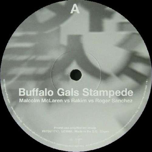 Cover Malcolm McLaren vs. Rakim vs. Roger Sanchez - Buffalo Gals Stampede (12, Promo) Schallplatten Ankauf