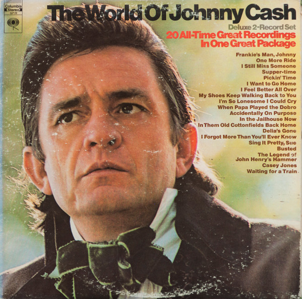 Cover Johnny Cash - The World Of Johnny Cash (2xLP, Comp, Pit) Schallplatten Ankauf