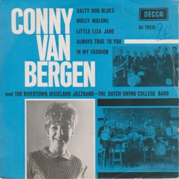 Cover Conny Van Bergen, The Rivertown Dixieland Jazzband, The Dutch Swing College Band - met The Rivertown Dixieland Jazzband - The Dutch Swing College Band (7, EP) Schallplatten Ankauf