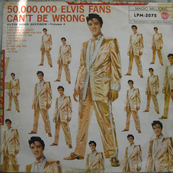 Cover Elvis Presley - 50,000,000 Elvis Fans Can't Be Wrong (Elvis' Gold Records, Vol. 2) (LP, Comp, Mono, RE, v1 ) Schallplatten Ankauf