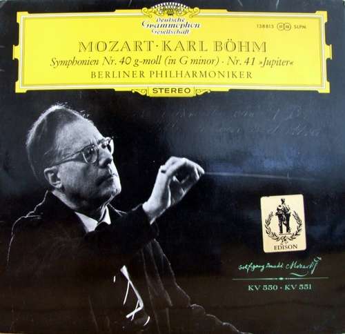 Cover Mozart* · Karl Böhm, Berliner Philharmoniker - Symphonien Nr. 40 G-Moll (In G Minor) Nr. 41 Jupiter (LP, RP) Schallplatten Ankauf