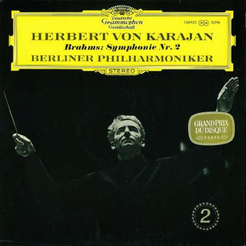 Cover Brahms*, Herbert von Karajan, Berliner Philharmoniker - Symphonie Nr. 2 (LP, RE) Schallplatten Ankauf