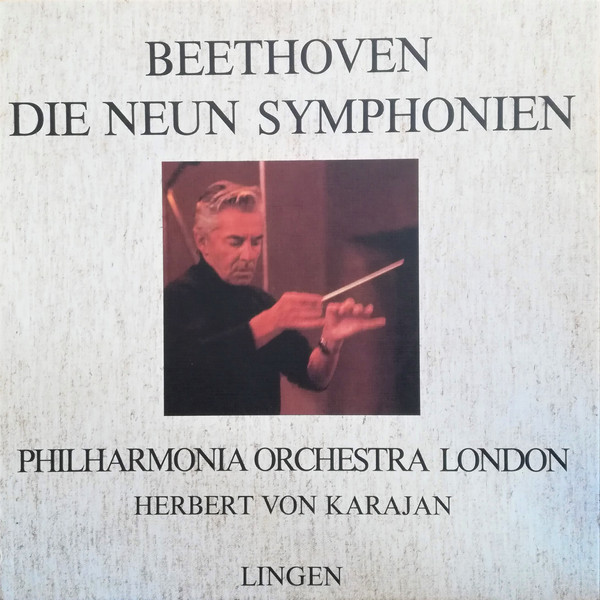 Cover Beethoven*, Herbert von Karajan Und Philharmonia Orchester London* - Die Neun Symphonien (7xLP, Comp, Duo + Box) Schallplatten Ankauf
