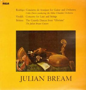 Bild Julian Bream - Rodrigo: Concierto de Aranjuez / Britten: Courtly Dances / Vivaldi: Lautenkonzert - Bream (LP, Album) Schallplatten Ankauf