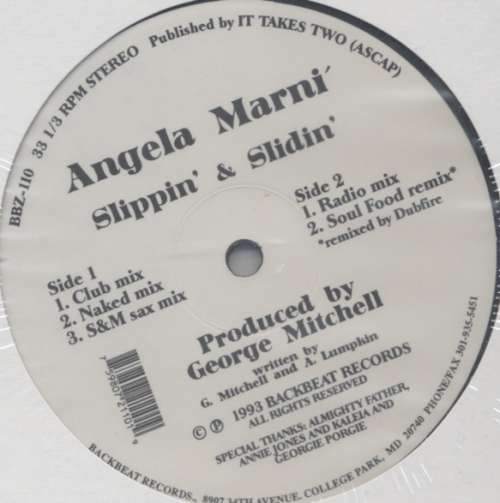 Cover Angela Marni - Slippin' & Slidin' (12) Schallplatten Ankauf