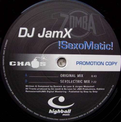 Cover DJ JamX - !SexoMatic! (12, Promo, RM) Schallplatten Ankauf