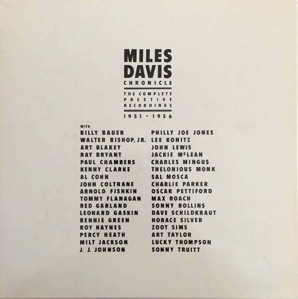 Cover Miles Davis - Chronicle: The Complete Prestige Recordings 1951–1956 (12xLP, Comp + Box) Schallplatten Ankauf