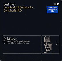 Cover Beethoven* / Erich Kleiber, Concertgebouw-Orchester Amsterdam*, Londoner Philharmonisches Orchester* - Symphonie Nr. 6 Pastorale / Symphonie Nr. 5  (2xLP, Comp, Mono, RE) Schallplatten Ankauf