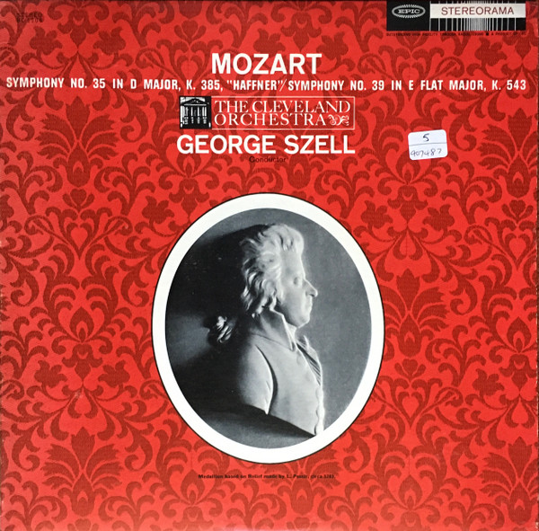 Cover Mozart* - George Szell, The Cleveland Orchestra - Symphony No. 35 In D Major, K. 385, Haffner / Symphony No. 39 In E Flat Major, K. 543 (LP, RP, Blu) Schallplatten Ankauf