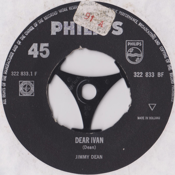 Cover Jimmy Dean - Dear Ivan (7, Single) Schallplatten Ankauf