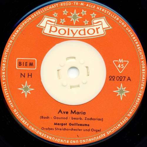 Bild Margot Guilleaume - Ave Maria / Largo (7, Single, Mono) Schallplatten Ankauf
