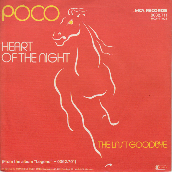 Cover Poco (3) - Heart Of The Night / The Last Goodbye (7, Single) Schallplatten Ankauf