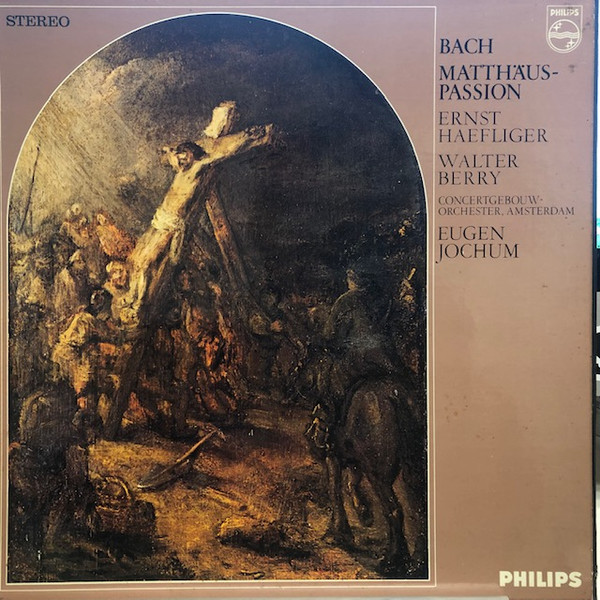 Cover Bach* / Haefliger*, Berry*, Concertgebouw-orchester Amsterdam*, Jochum* - Matthäus-Passion (4xLP, Album + Box) Schallplatten Ankauf