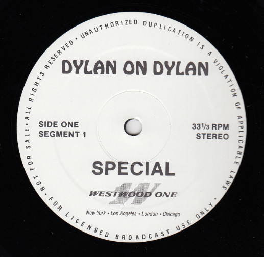 Cover Bob Dylan - Dylan On Dylan Special (5xLP, Transcription + LP, S/Sided, Transcription) Schallplatten Ankauf