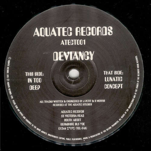 Cover Deviancy - Lunatic Concept / In Too Deep (12) Schallplatten Ankauf