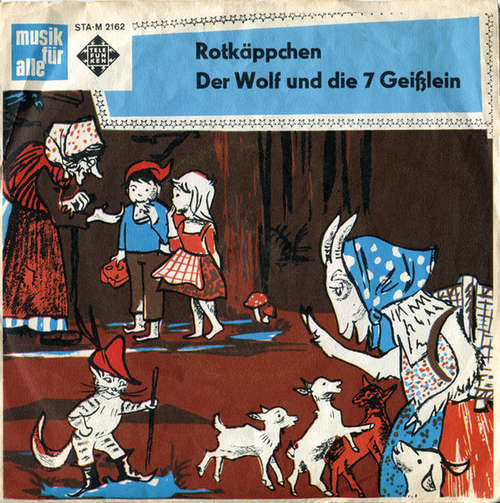 Cover Gebrüder Grimm - Rotkäppchen / Der Wolf Und Die Sieben Geißlein (7, EP) Schallplatten Ankauf