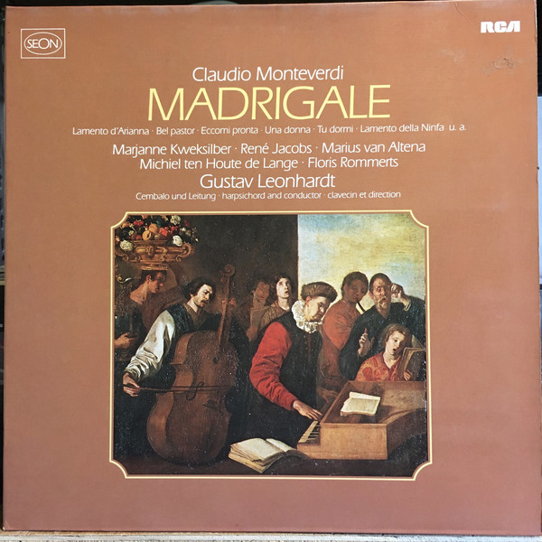 Cover Claudio Monteverdi, Gustav Leonhardt - Madrigale (LP, Gat) Schallplatten Ankauf
