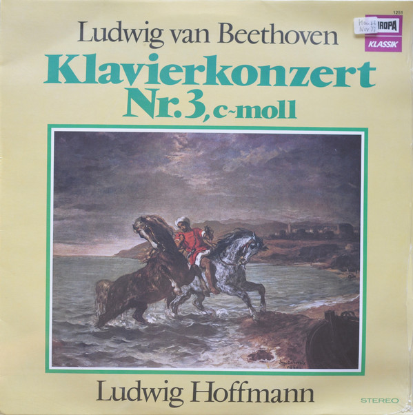Cover Ludwig van Beethoven, Ludwig Hoffmann - Klavierkonzert Nr. 3, C-moll (LP) Schallplatten Ankauf