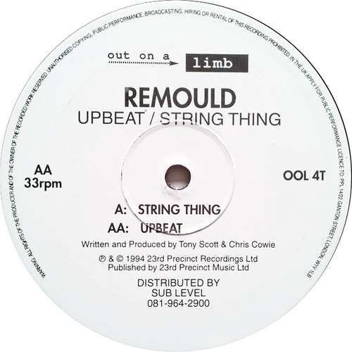 Cover Remould - Upbeat / String Thing (12) Schallplatten Ankauf