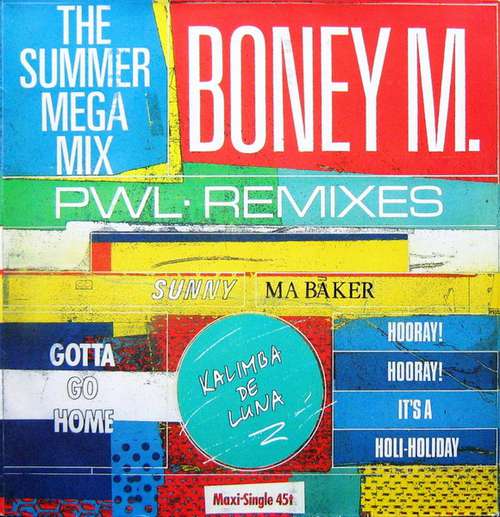 Cover Boney M. - The Summer Mega Mix (PWL Remixes) (12, Maxi) Schallplatten Ankauf