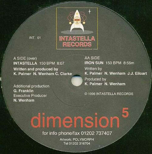 Cover Dimension 5 - Intastella / Iron Sun (12) Schallplatten Ankauf