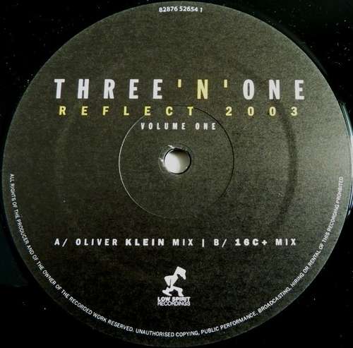 Cover Reflect 2003 (Volume One) Schallplatten Ankauf
