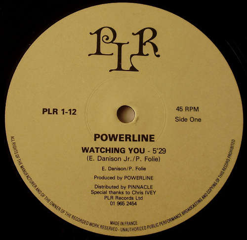 Cover Powerline - Watching You (12) Schallplatten Ankauf