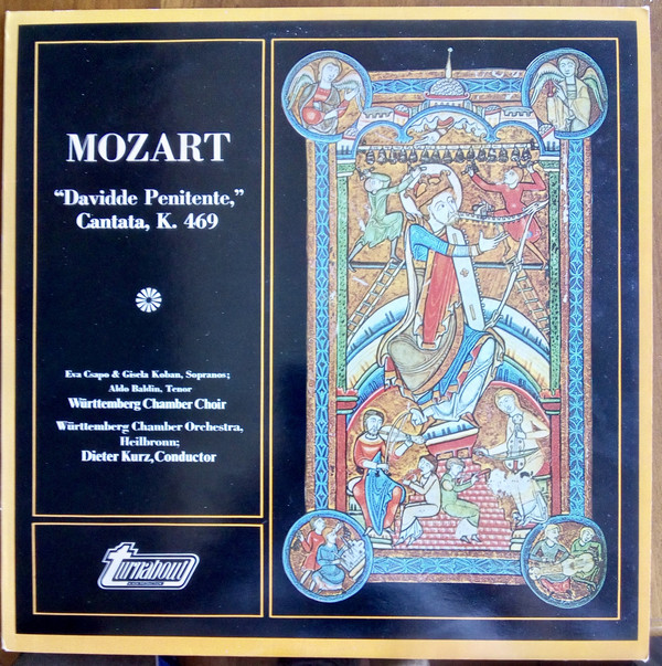 Cover Mozart* - Württemberg Chamber Choir*, Württemberg Chamber Orchestra, Heilbronn*, Dieter Kurz (2) - Davidde Penitente, Cantata, K. 469 (LP, Album) Schallplatten Ankauf